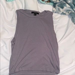 Lavender Forever 21 Crop Top